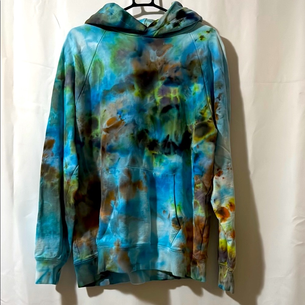 Slate & Stone - Tie Dye by Gail | Blue and Green Hoodie